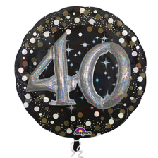 MULTIBALLOON SPARKLING BIRTHDAY 40